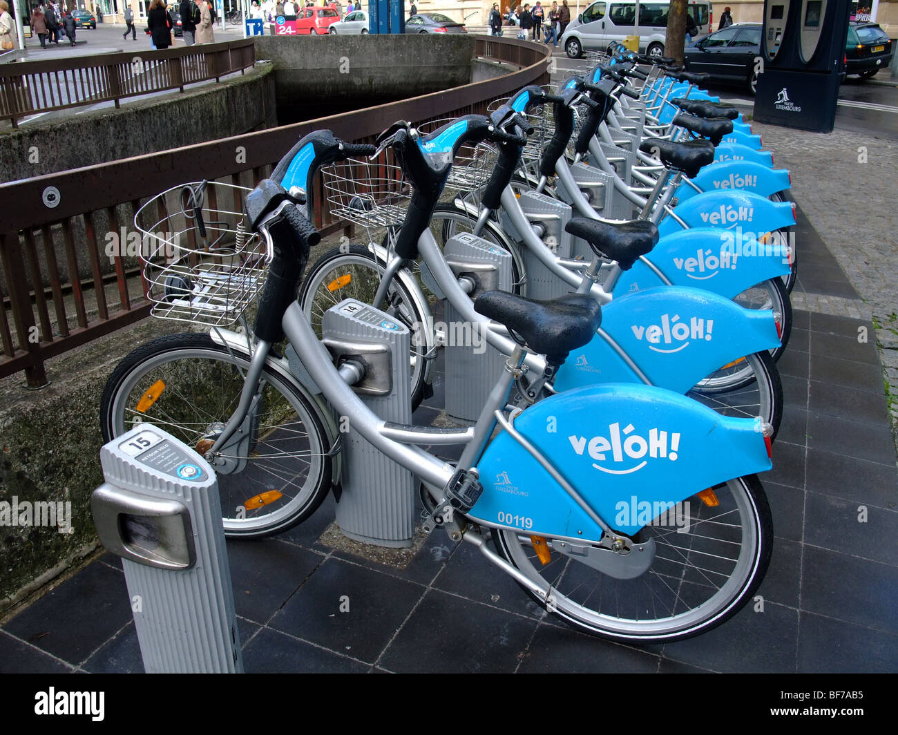 Veloh' un nouveau public des vélos de location dans la ville de Luxembourg  - l'Europe Photo Stock - Alamy