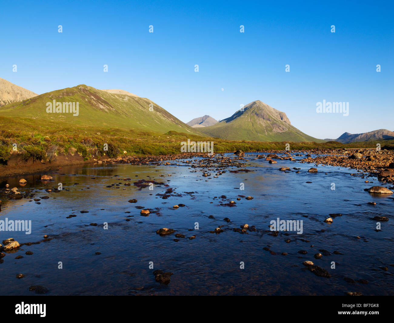 L'Écosse, Skye, River Sligachan, Marsco Banque D'Images