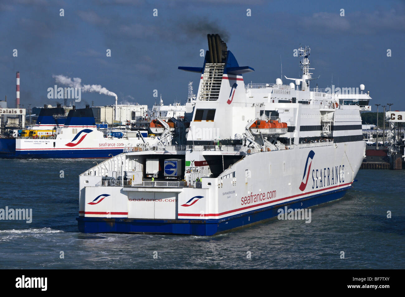 Seafrance ferries Seafrance moliere et Seafrance Nord-Pas-De-Calais à Calais Banque D'Images