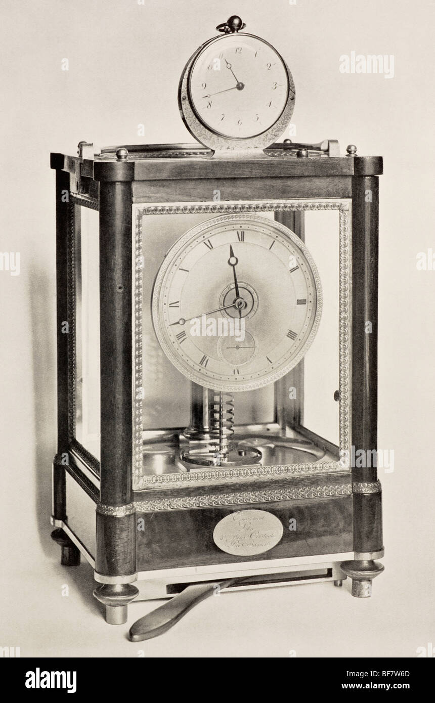 Synchronizer, un réveil et montre fabriquée par Abraham Louis Breguet en 1814 pour le roi George IV quand il était Prince Regent Banque D'Images