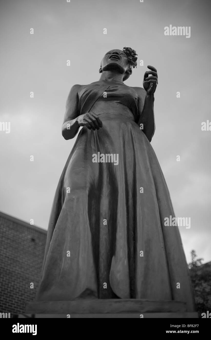 La sculpture à Baltimore Billie Holiday Banque D'Images