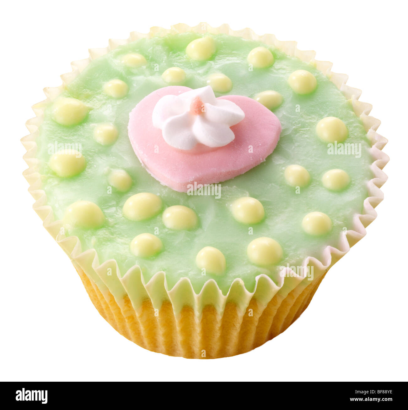 CUPCAKE VERT Banque D'Images