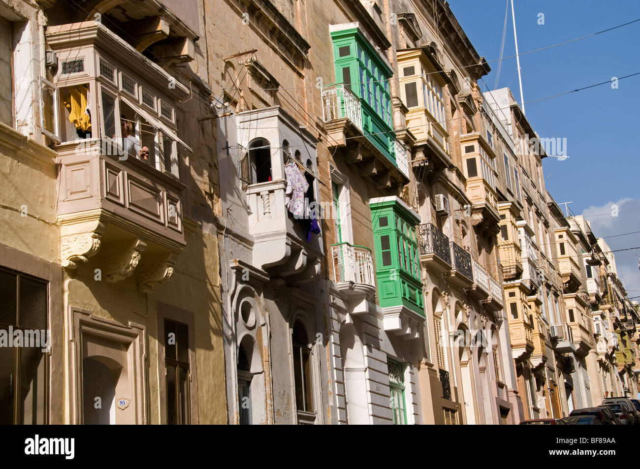 Senglea Malte trois villes en face de La Valette ville fortifiée Banque D'Images