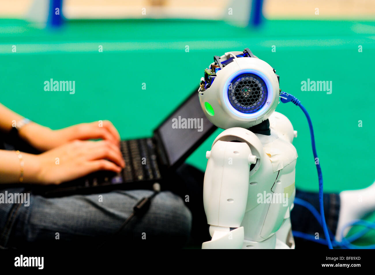 La RoboCup 2009, Graz, championnat du monde de robot, robotique, humanoïde, Nao, robot-Human-Robot Interaction- Banque D'Images