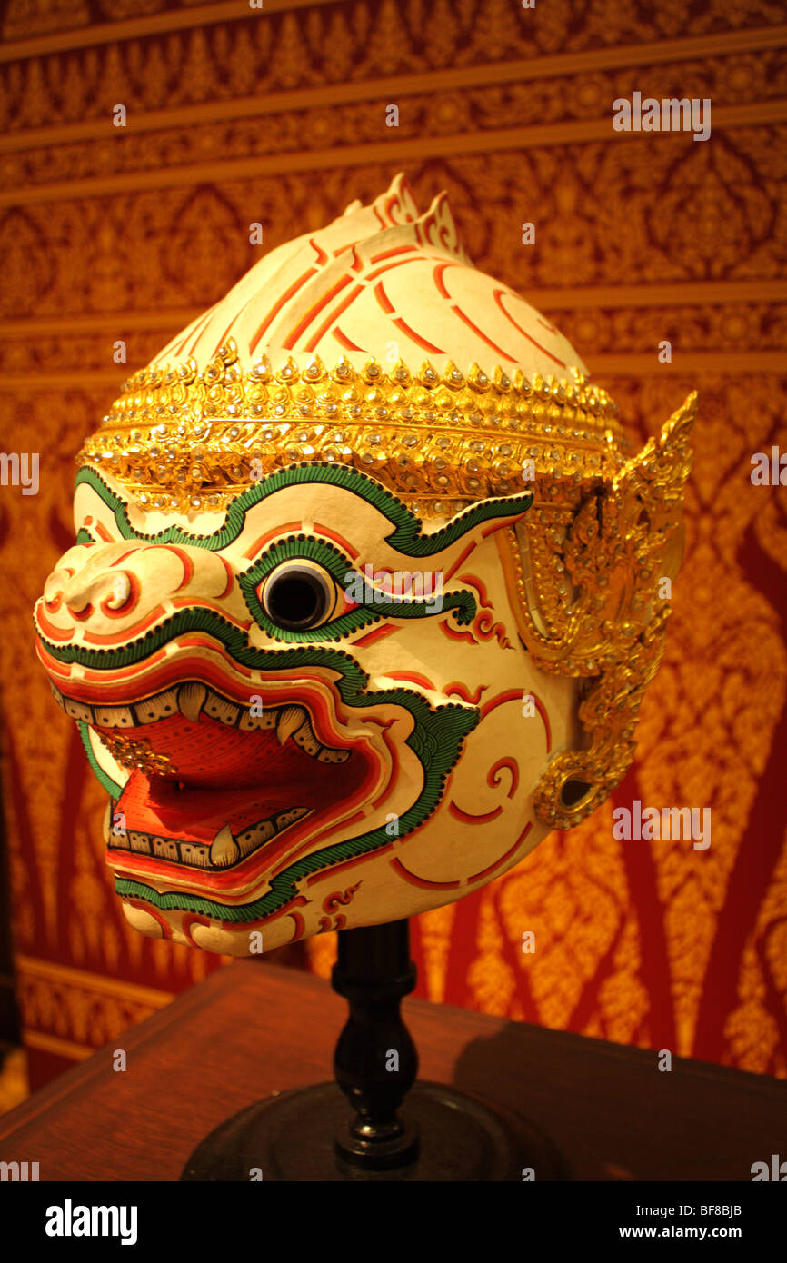 Masque de Khon thaïlandais Banque D'Images