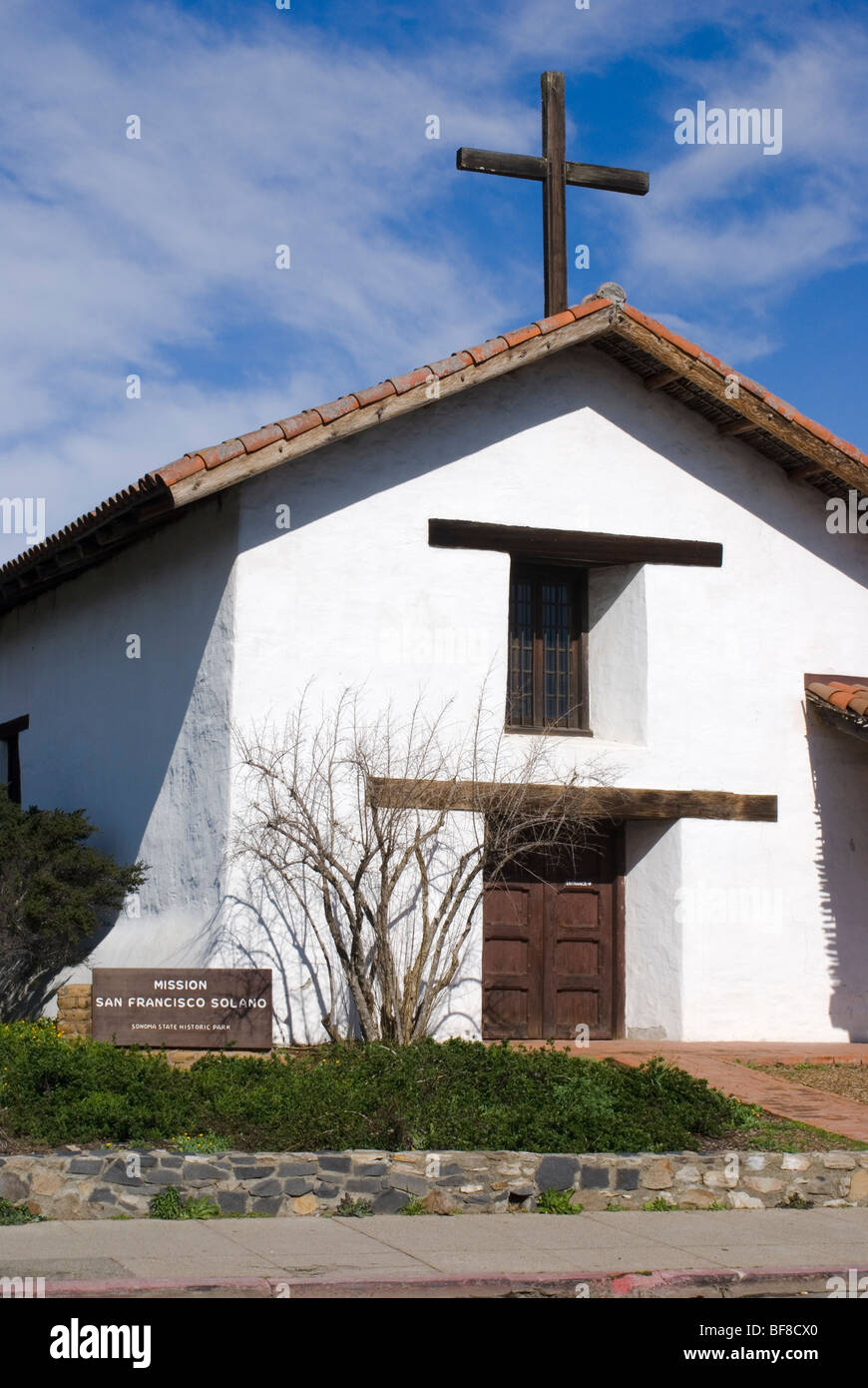 Historique Mission San Francisco Solano à Sonoma, en Californie, USA. Banque D'Images