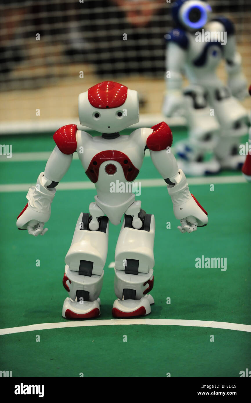 La RoboCup 2009, Graz, championnat du monde de robot, robotique, humanoïde, Nao-robot Banque D'Images