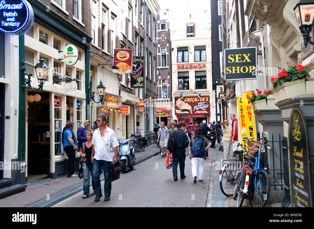Amsterdam red light district prostitution drogue Pays-Bas Photo Stock -  Alamy