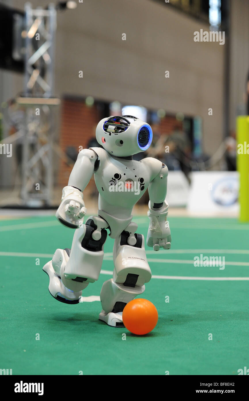 La RoboCup 2009, Graz, championnat du monde de robot, robotique, humanoïde, Nao-robot Banque D'Images