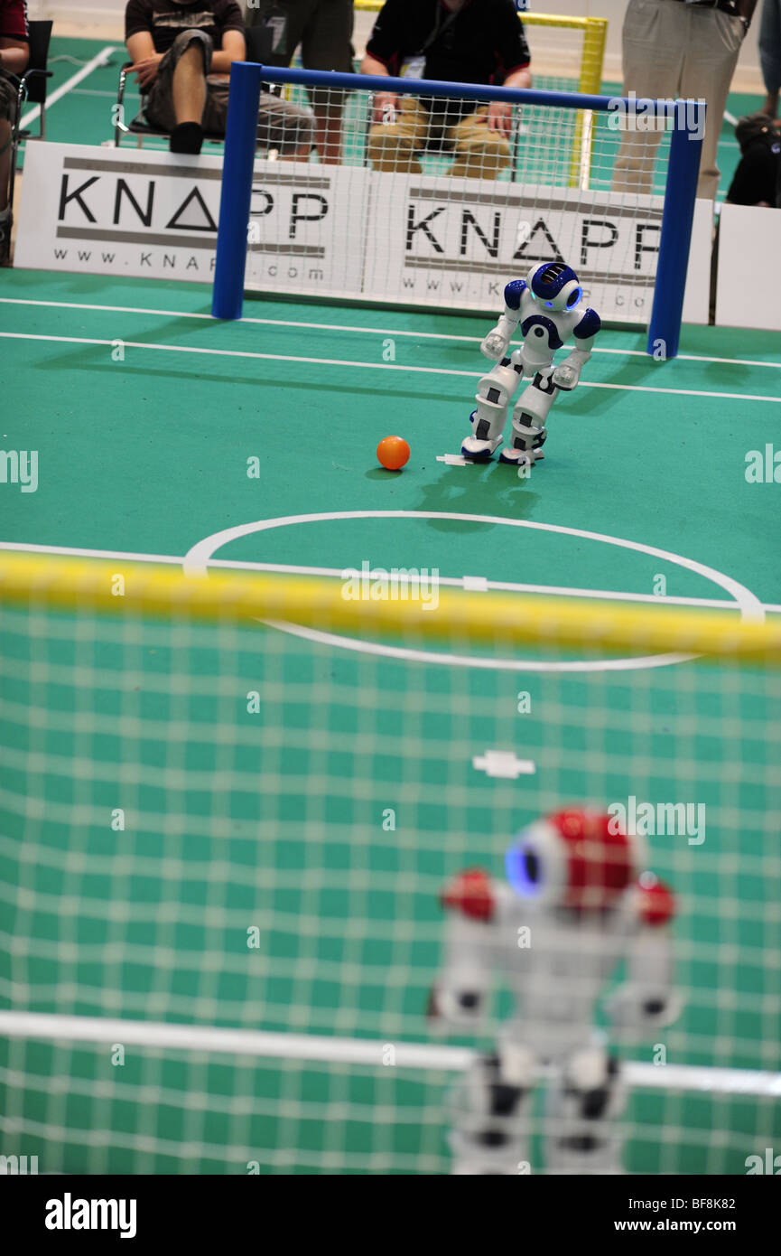 La RoboCup 2009, Graz, championnat du monde de robot, robotique, humanoïde, Nao-robot Banque D'Images