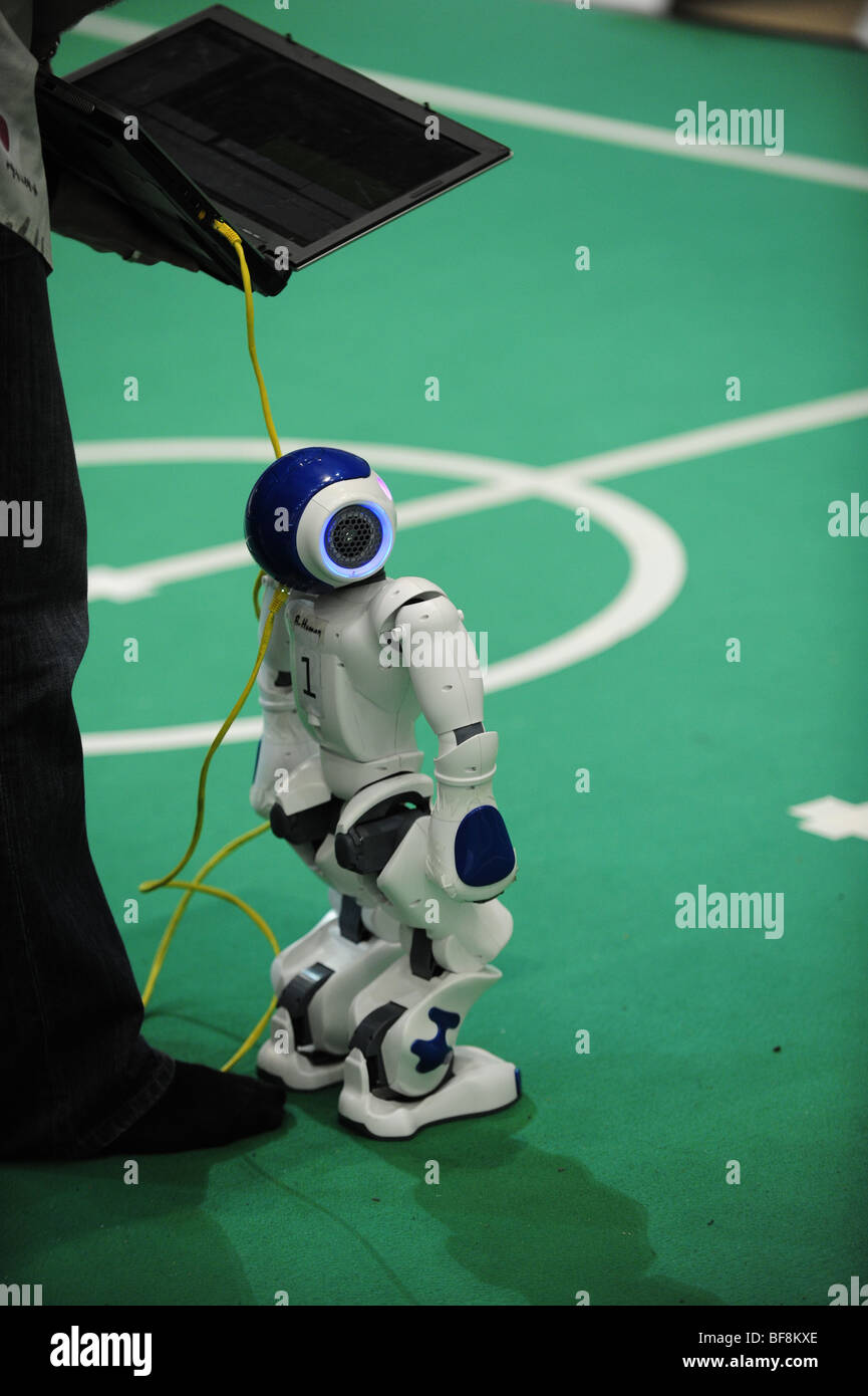La RoboCup 2009, Graz, championnat du monde de robot, robotique, humanoïde, Nao, robot-Human-Robot Interaction- Banque D'Images