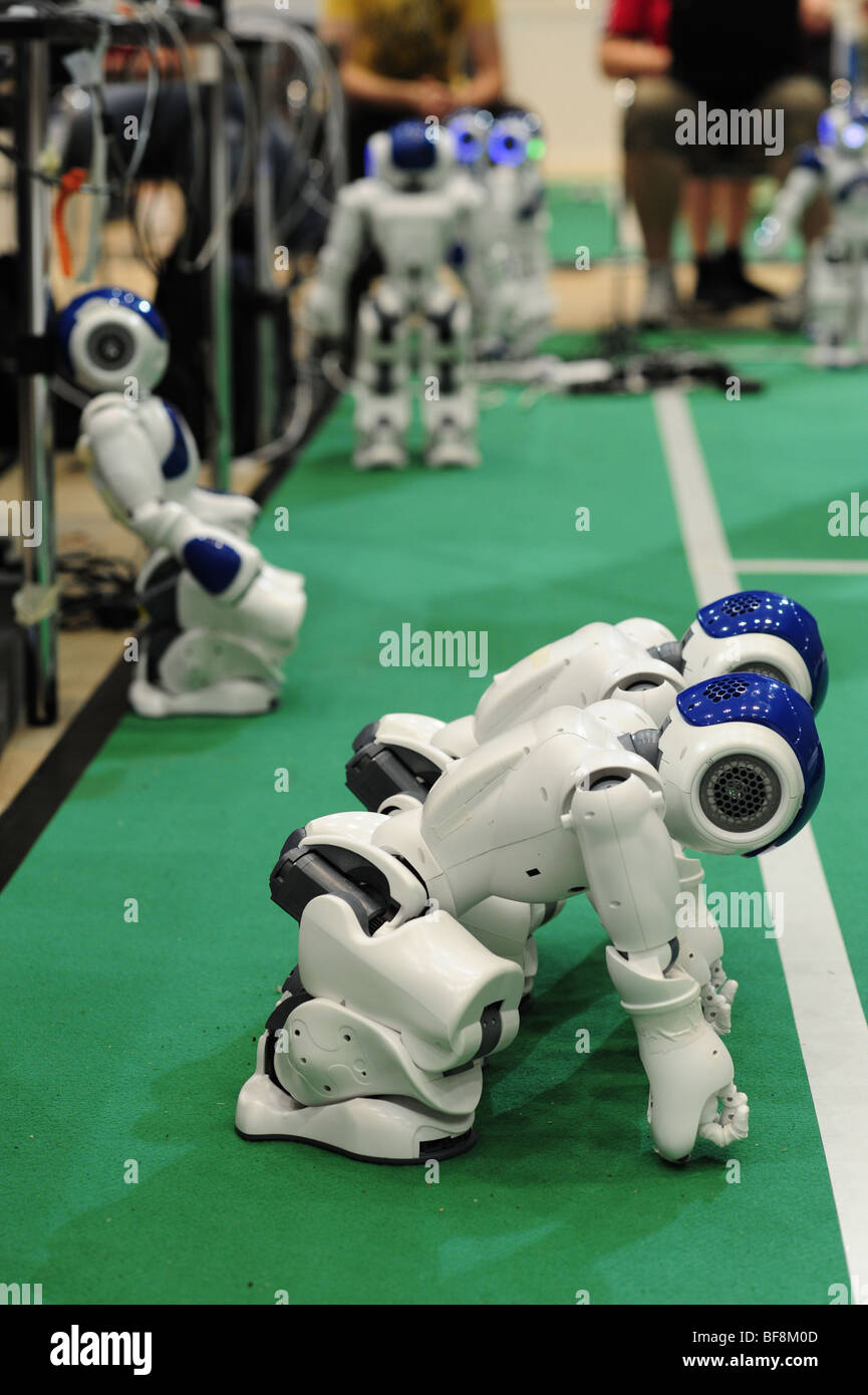 La RoboCup 2009, Graz, championnat du monde de robot, robotique, humanoïde, Nao-robot Banque D'Images