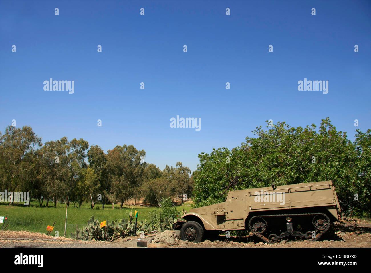 Golan, tel Faher est l'une des fortifications syrien qui a été capturé par les Forces de défense d'Israël dans la guerre des Six Jours Banque D'Images