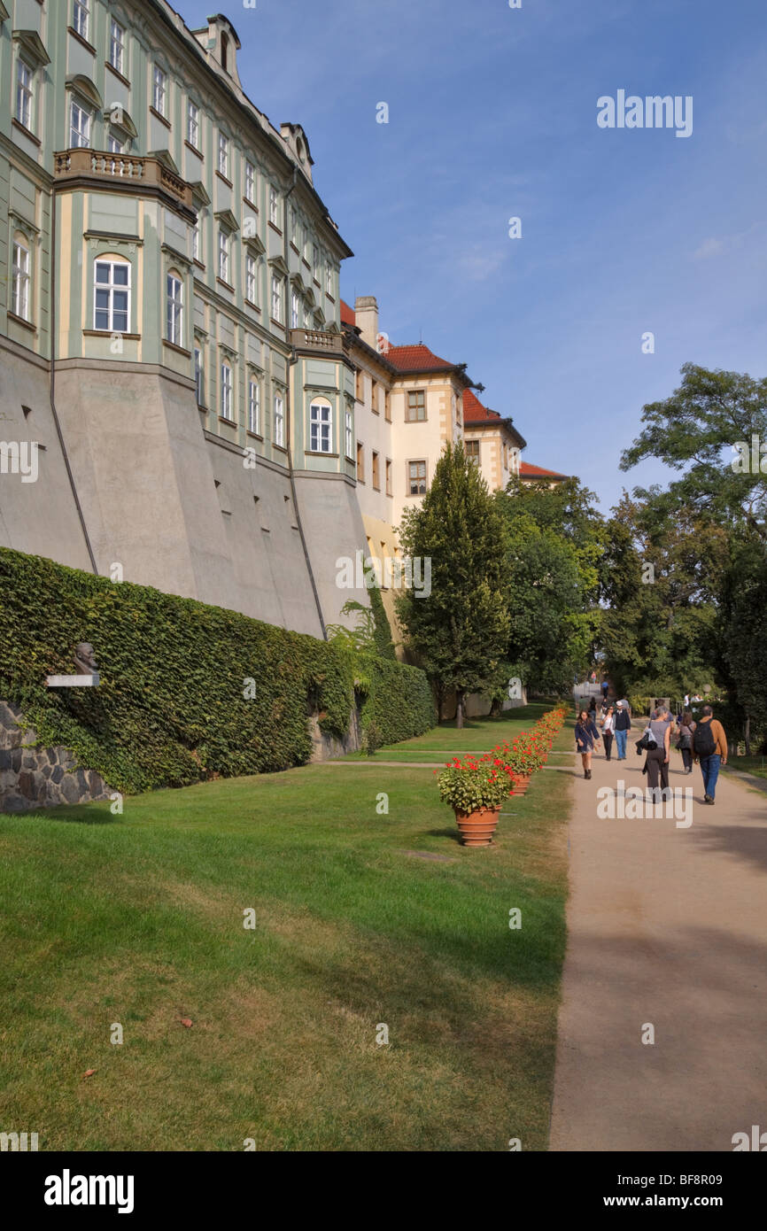Jardins du Château de Prague, République Tchèque Banque D'Images