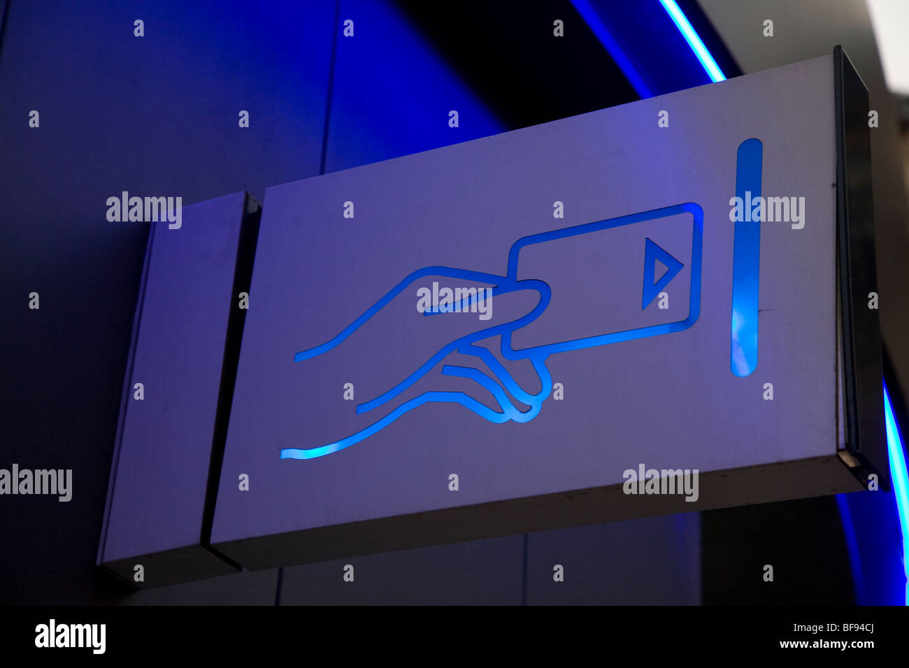 Signe de cashpoint Banque D'Images