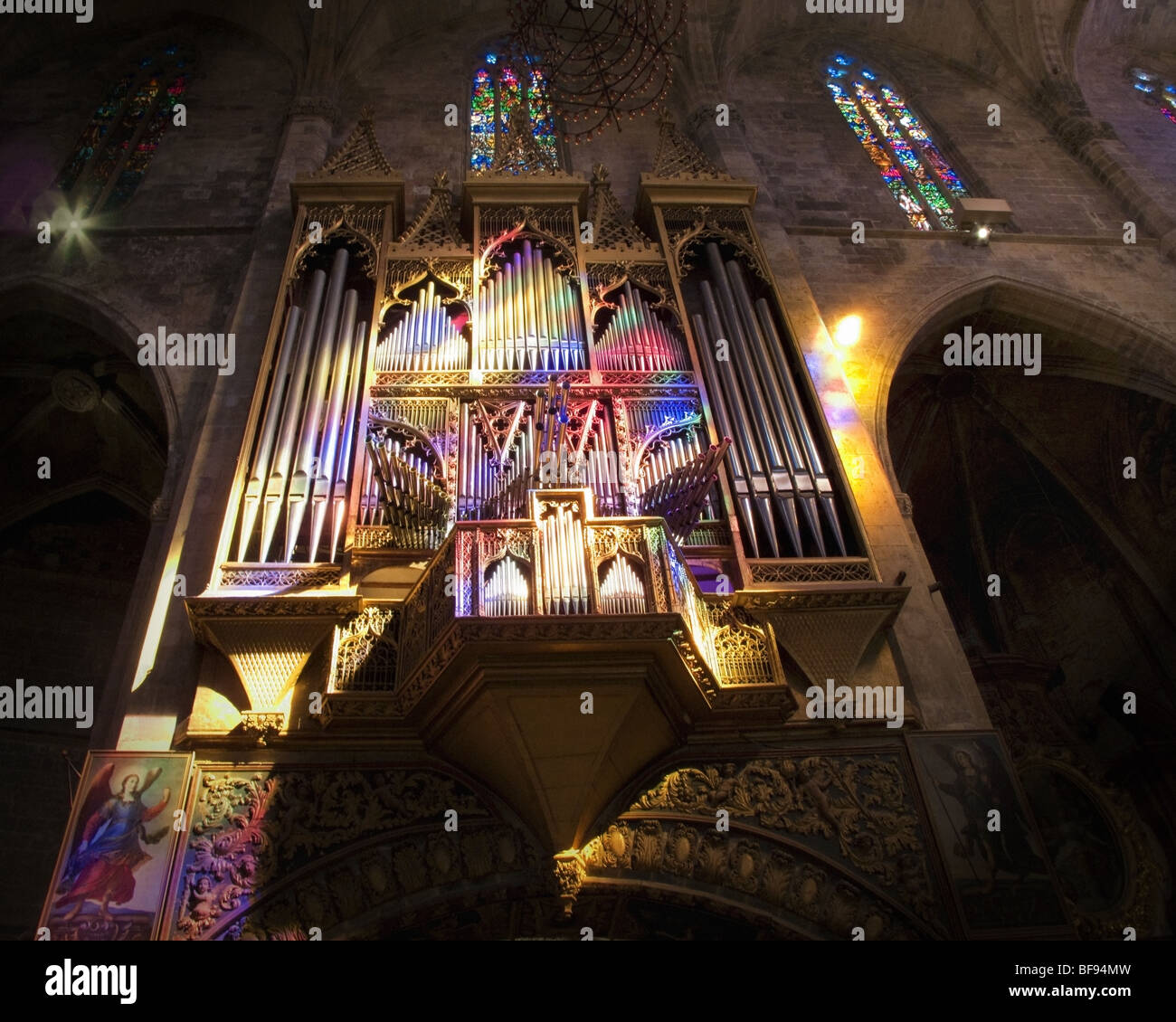 ES - MALLOARCA : La Seu Cathedral Orgue à Palma de Mallorca Banque D'Images