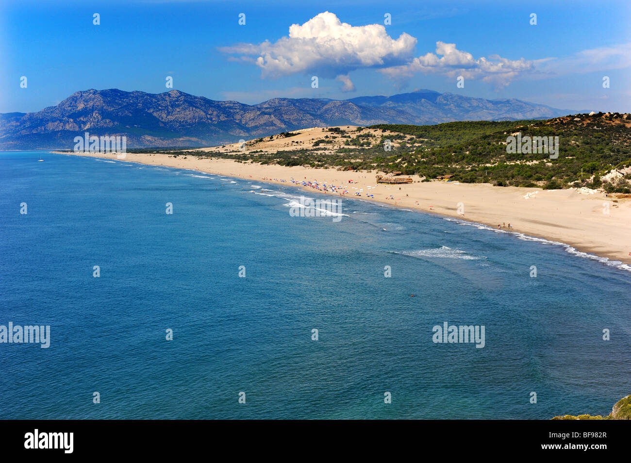 La plage de Patara en Turquie Banque D'Images