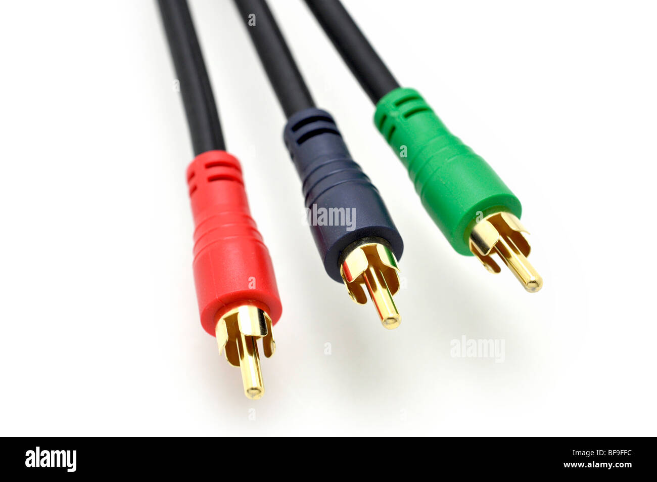 Les connecteurs de câble composant YPbPr - Banque D'Images