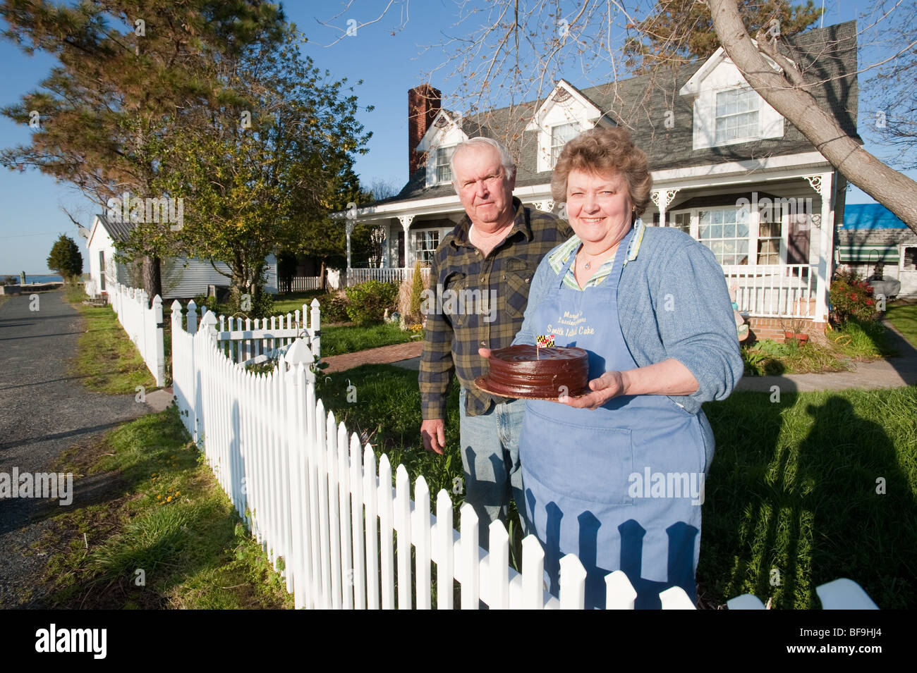 L'île Smith Cake par Mary Ada , Marshall Tylerton Maryland Banque D'Images