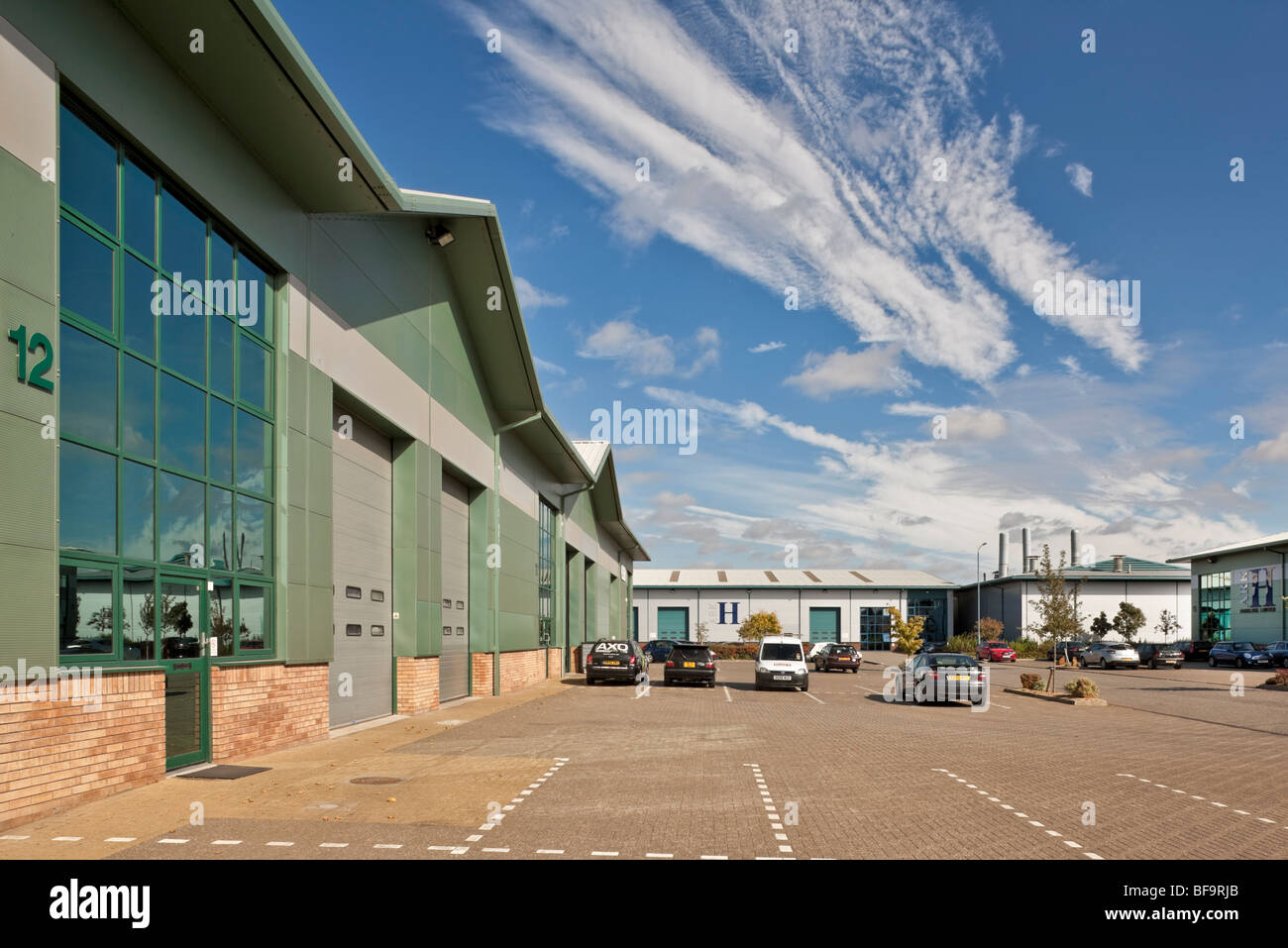 Wilstead Industrial Park à Bedfordshire, Royaume-Uni. Banque D'Images