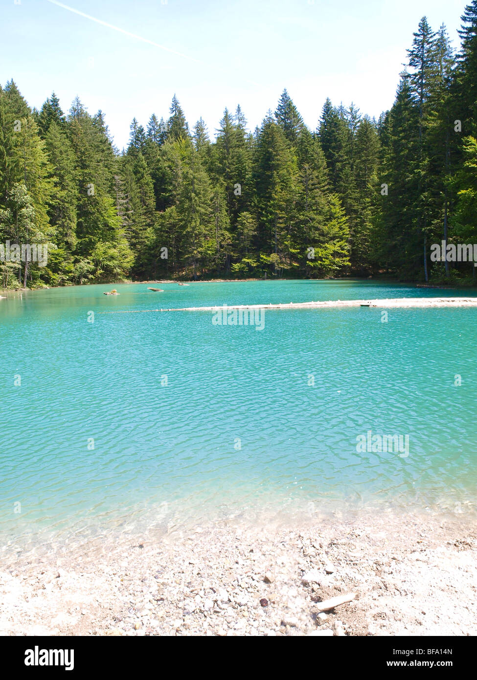 Petit lac alpin, Nassfeld, Carinthie, Autriche, Banque D'Images