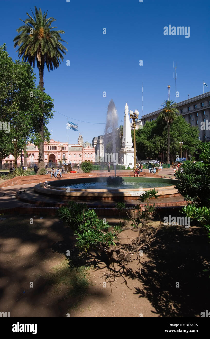 Casa Rosada, Plaza de Mayo, Buenos Aires, Argentine Banque D'Images