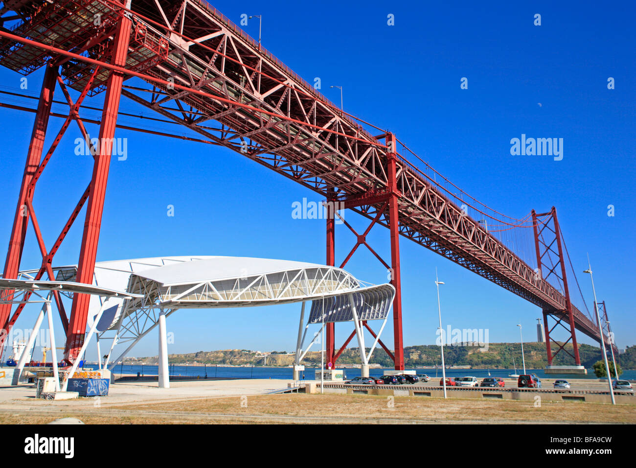 Pont suspendu du 25 avril, Lisbonne, Portugal Banque D'Images