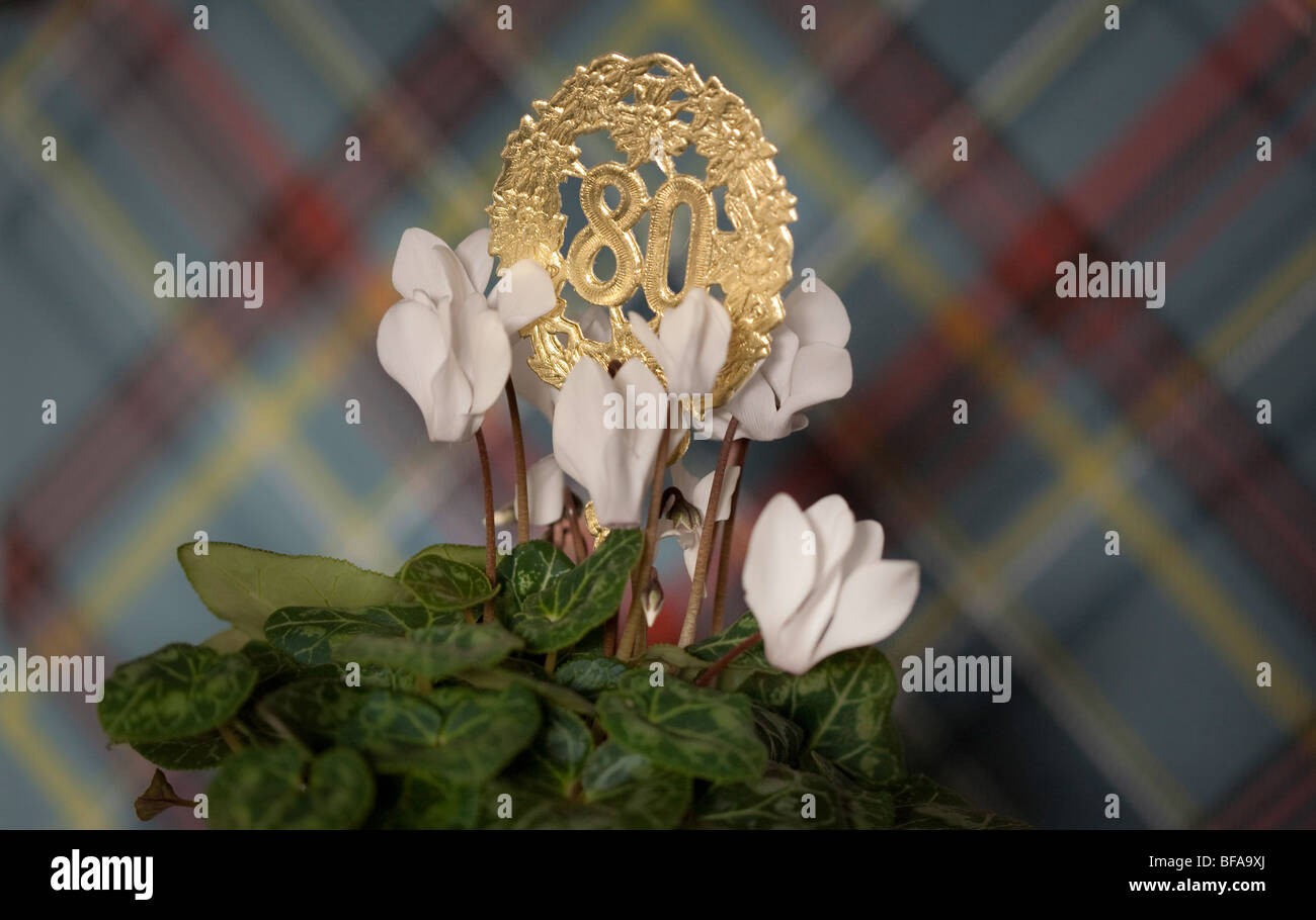 80e anniversaire de naissance. Banque D'Images