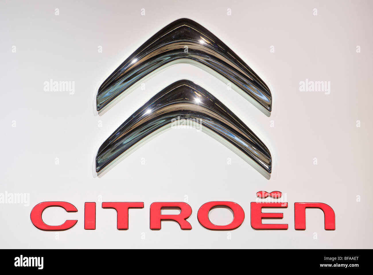 Logo de Citroën . Banque D'Images