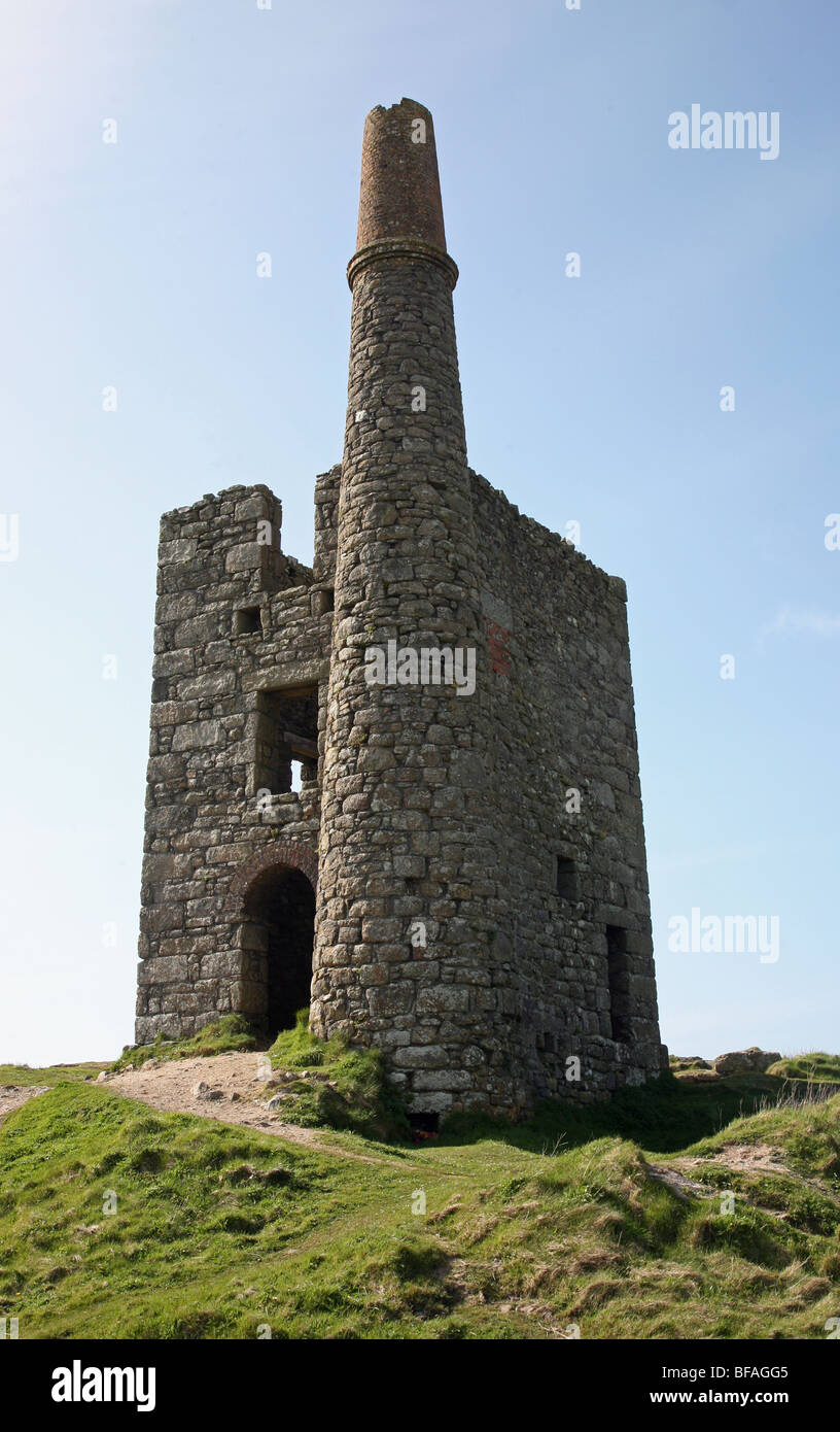 Ding Dong Tin Mine Cornwall Banque D'Images