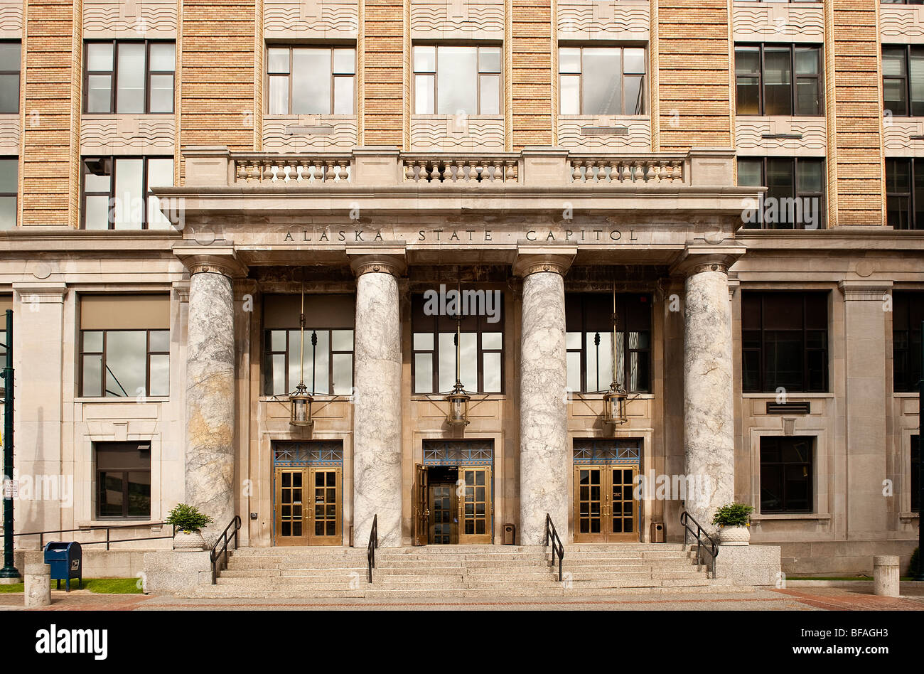 State Capitol building, downtown, Juneau, Alaska, USA Banque D'Images