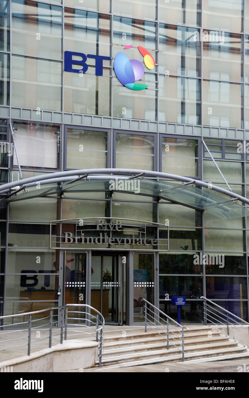 BT British Telecom bâtiment dans Brindley Place, Birmingham, West Midlands, England, UK Banque D'Images