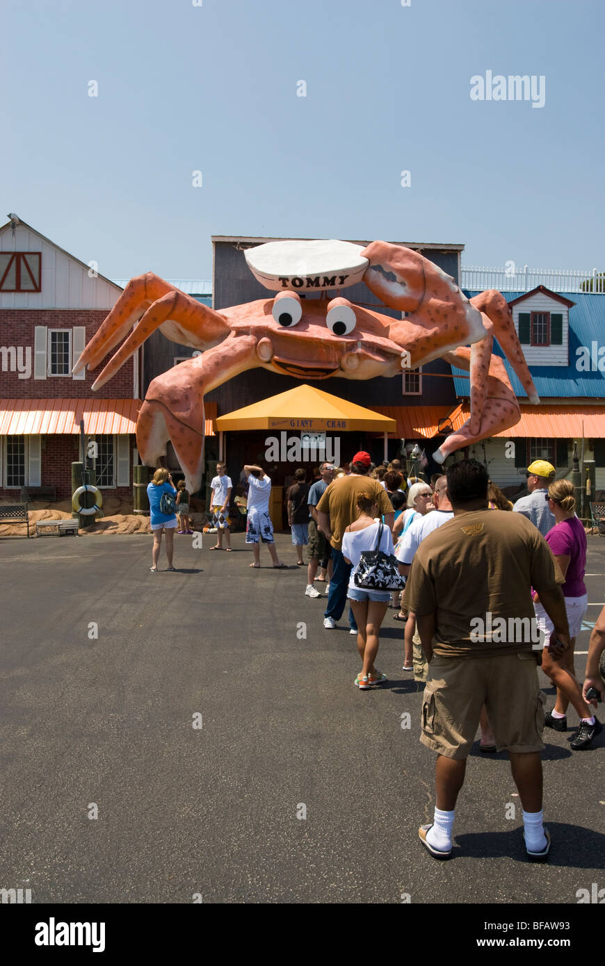 Restaurant crabe géant à Myrtle Beach, Caroline du Sud, États-Unis d'Amérique Banque D'Images