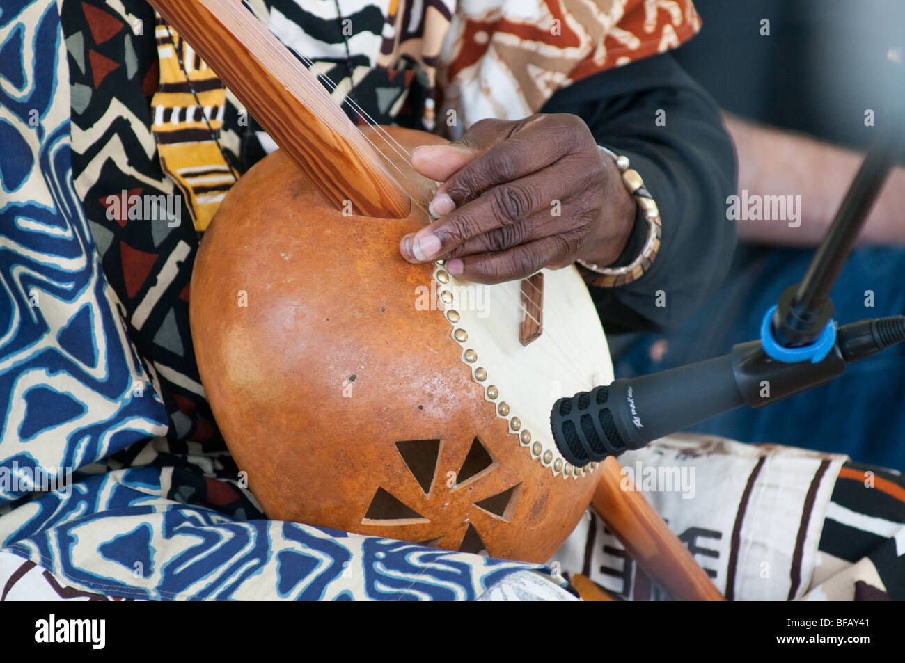 Banjo gourd de l'Afrique de l'Ouest Photo Stock - Alamy