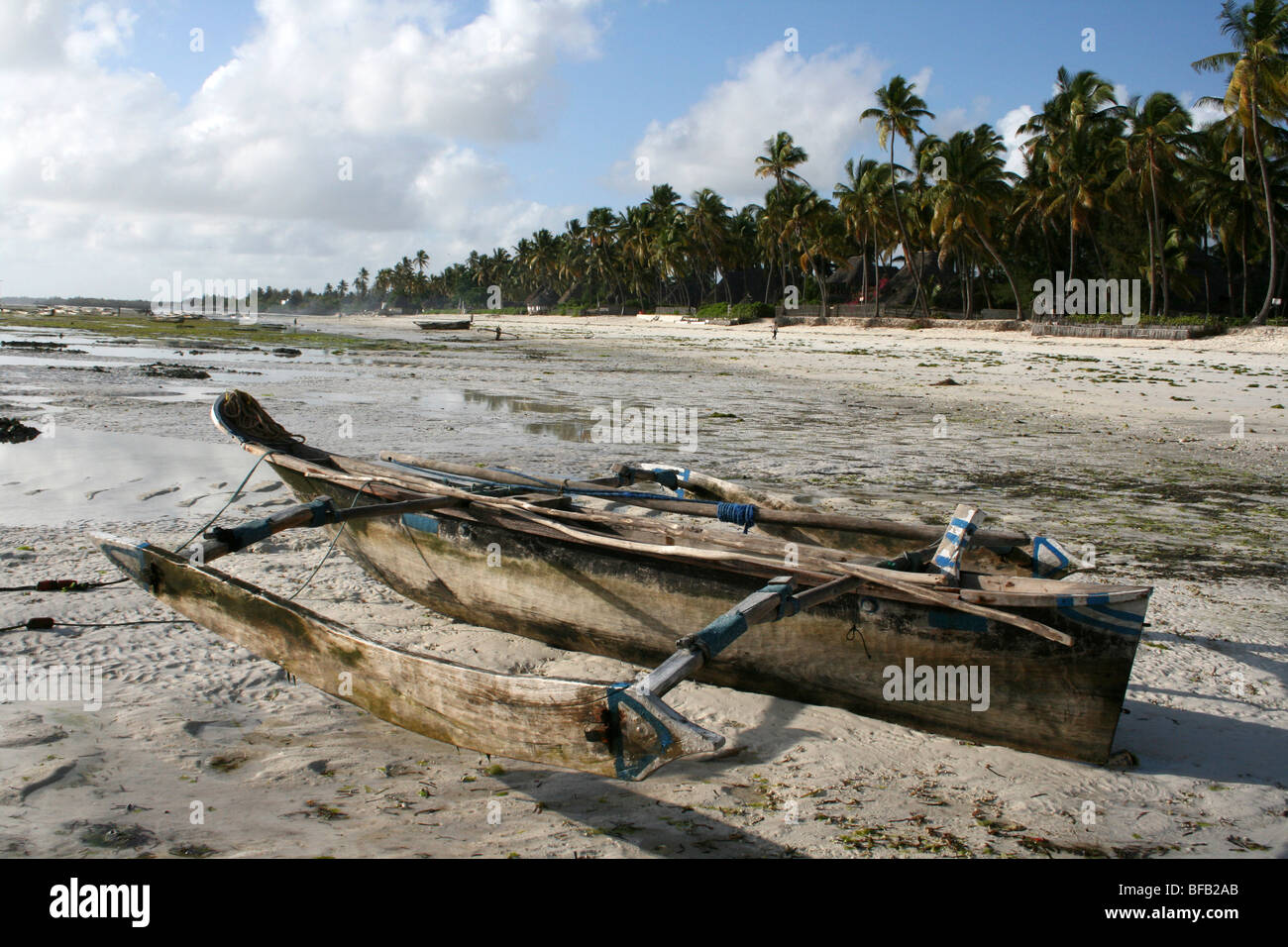 Le boutre, plage de Jambiani Zanzibar Banque D'Images