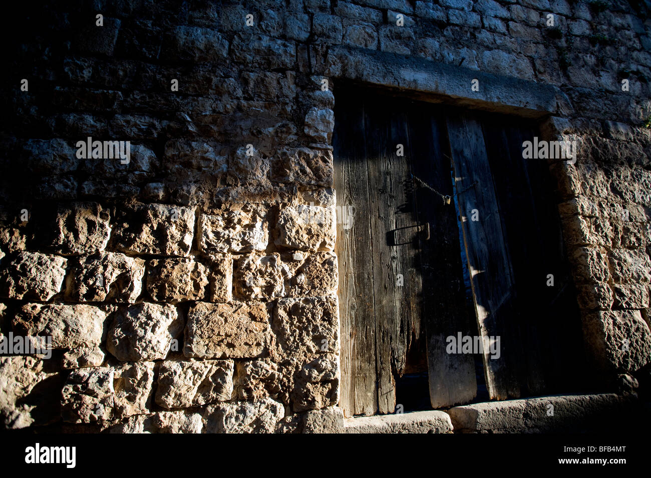 Les anciens bâtiments de Stari Grad, île de Hvar, Croatie Banque D'Images