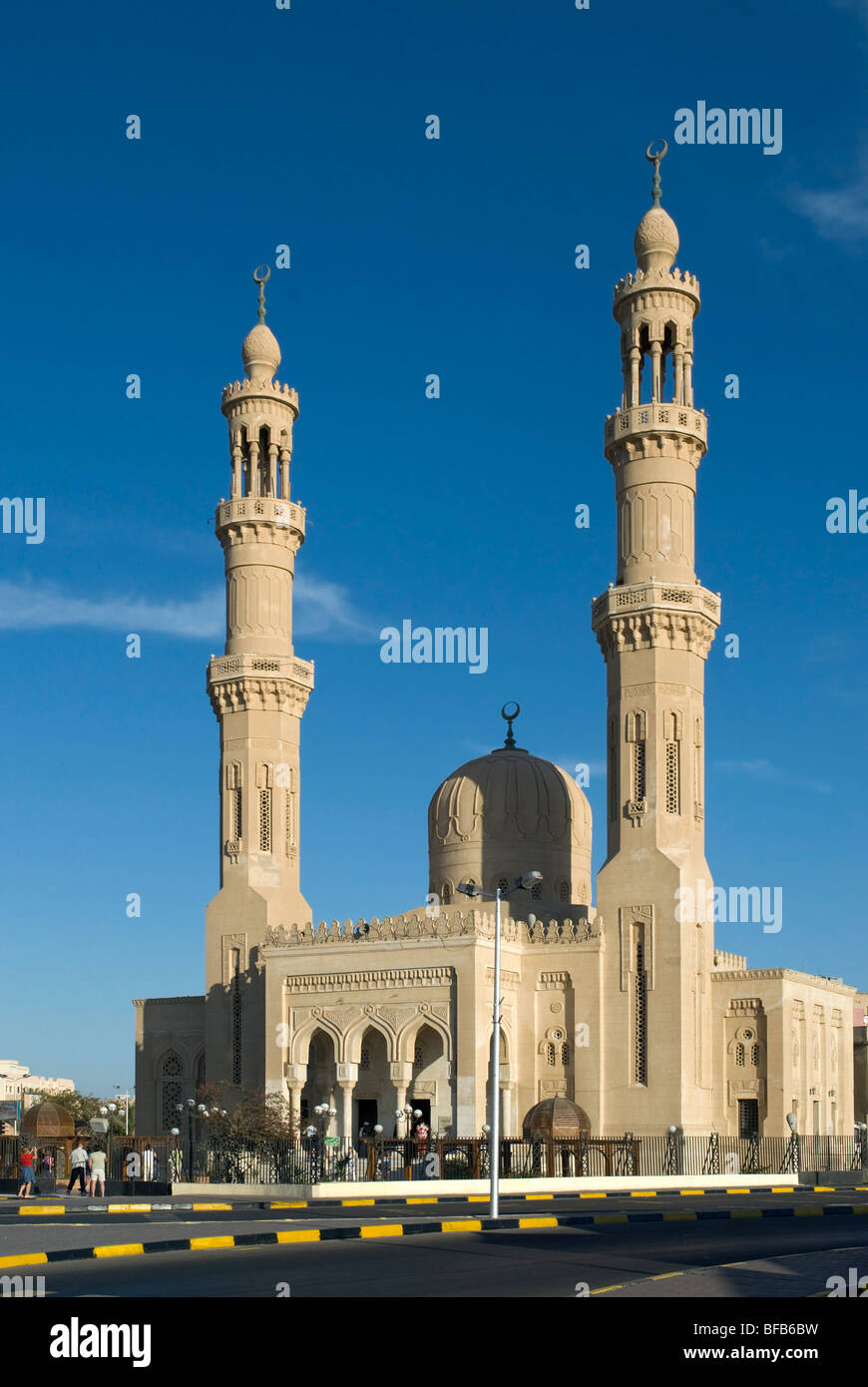 Abdel Monaem Lire Mosquée, Hurghada, Mer Rouge, Egypte, Afrique du Nord Banque D'Images