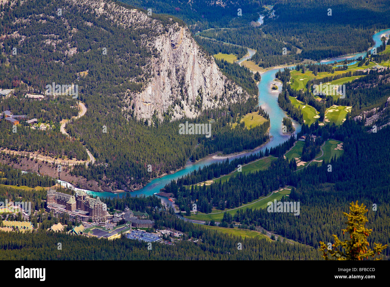 CANADA ; Alberta Banff;'Sulphur;Mountain';le parc national Banff;Canadian Rockies;Canadian Rocky Mountain Banque D'Images