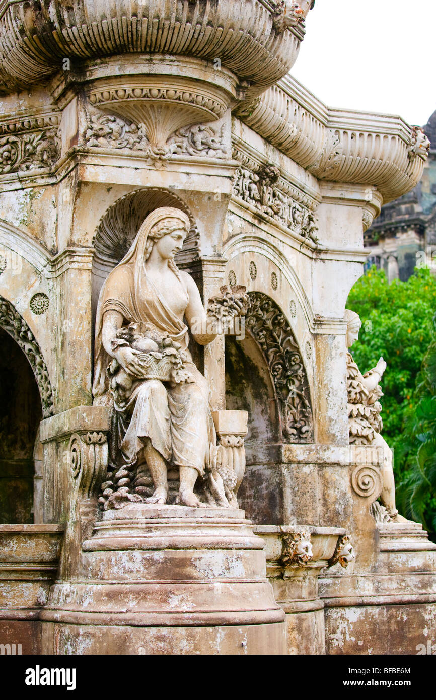 Le 19ème siècle Fontaine Flora dans le district de Fort Mumbai est un rappel de le passé colonial de l'Inde Banque D'Images