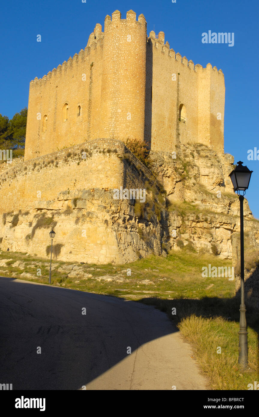 Marques de Villena château (aujourd'hui Parador Nacional, un hôtel géré par l'état), Alarcon, Cuenca province, Castille la Manche, Espagne Banque D'Images