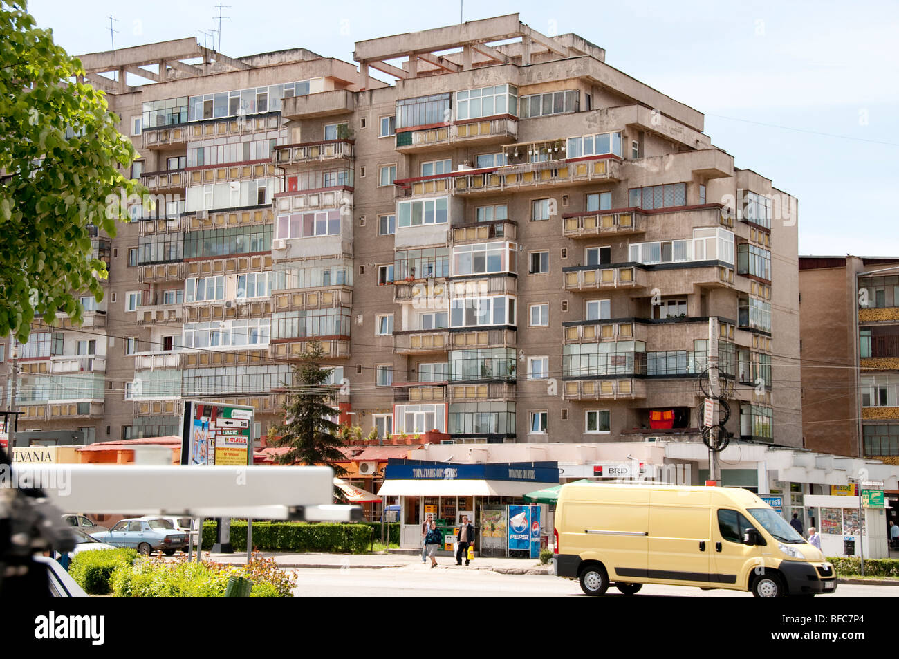 Logement roumaine typique / Appartements à Timisoara Roumanie Europe de l'Est Banque D'Images