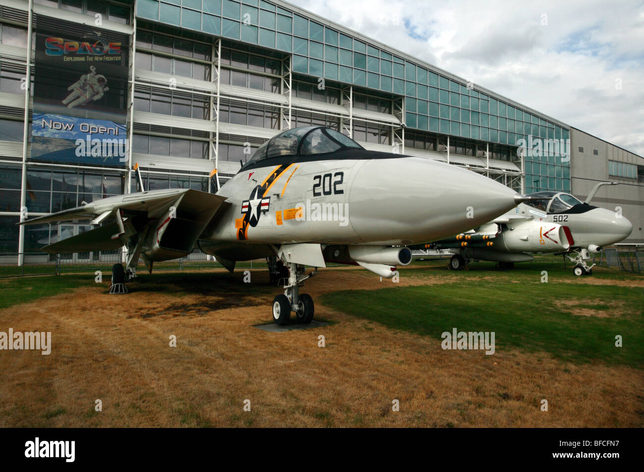 Grumman F-14A Tomcat en exposition statique au Musée de l'aviation, Seattle, Washington, USA Banque D'Images