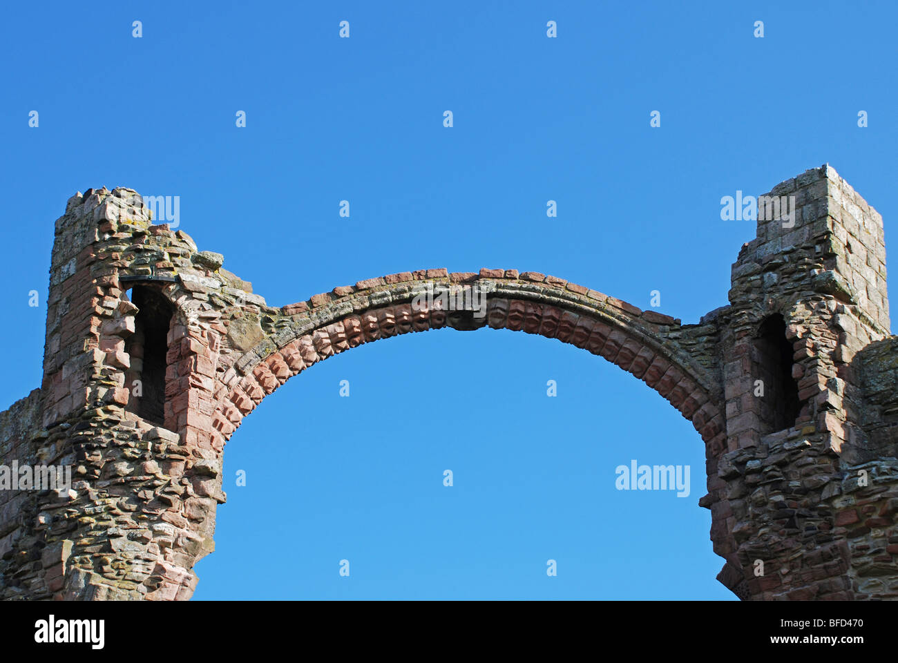 Prieuré de Lindisfarne, Northumberland, England Banque D'Images