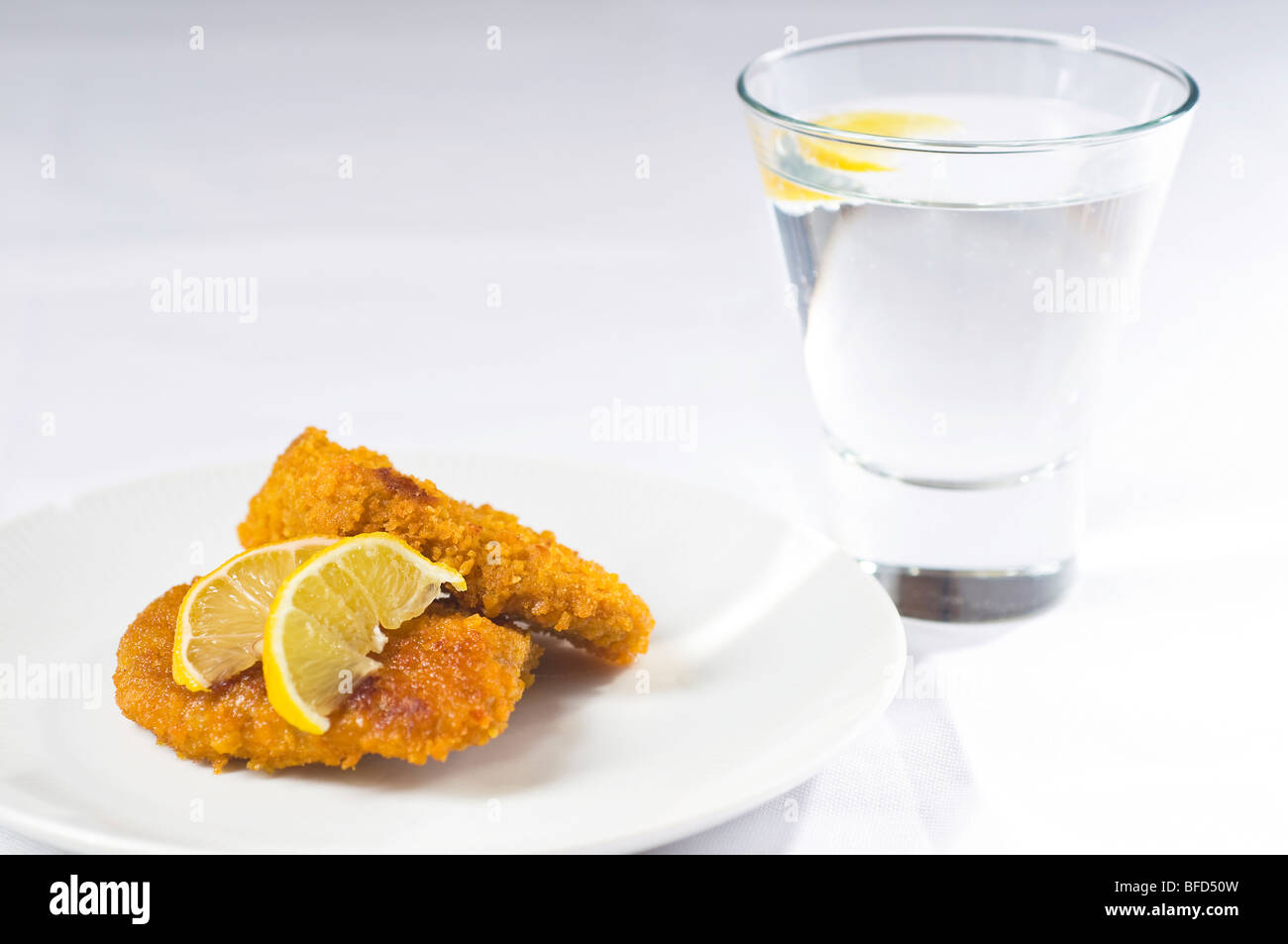 Schnitzel viennois traditionnel Banque D'Images