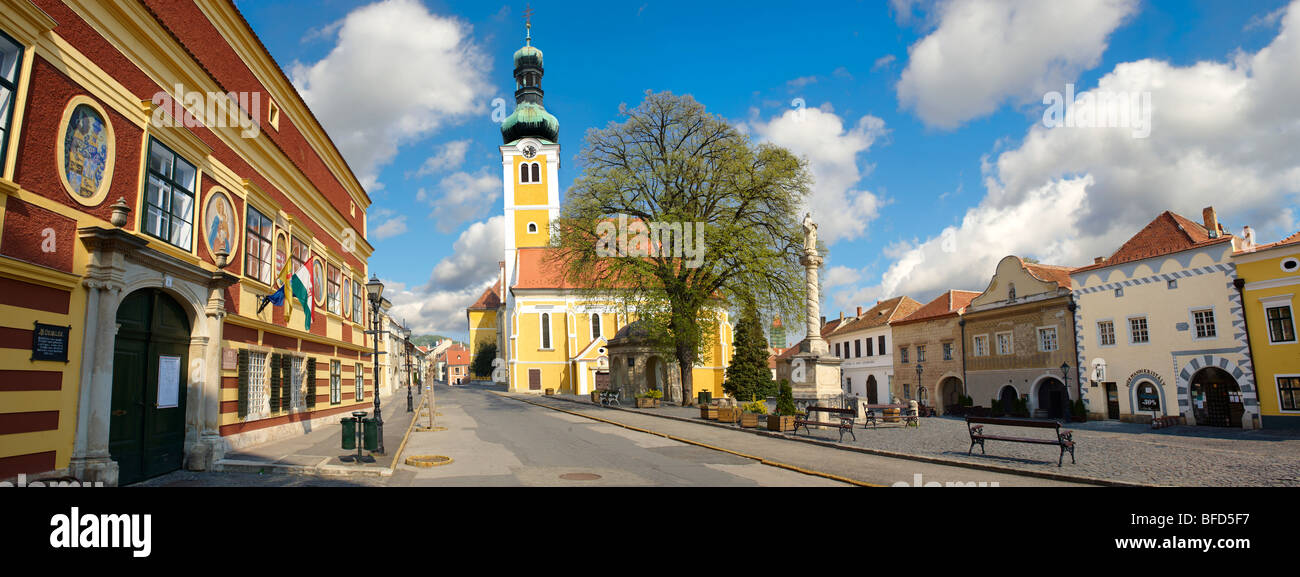 Place de la vieille ville Kőszeg Hongrie Banque D'Images