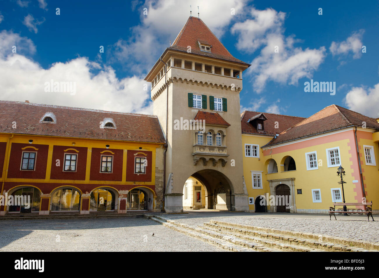 Place de la vieille ville Kőszeg Hongrie Banque D'Images