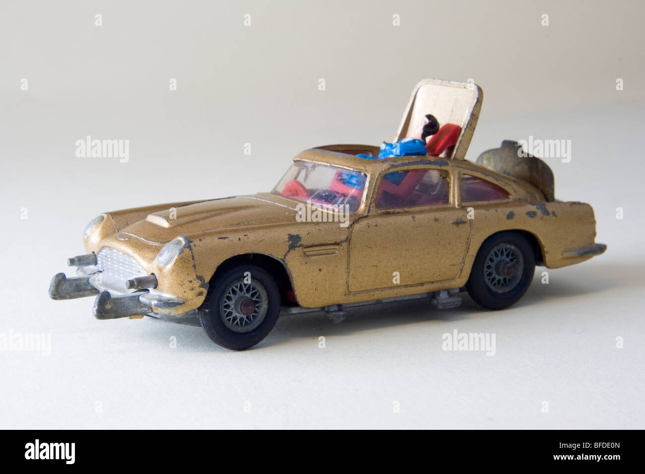 James Bond Corgi Aston Martin DB5 Voiture Banque D'Images