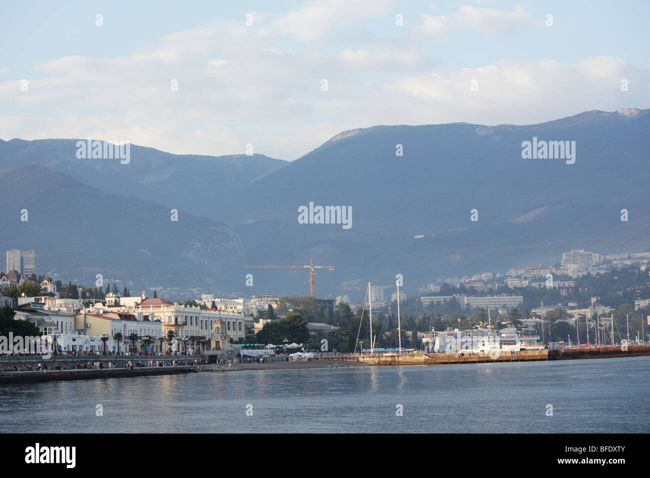 Port de Yalta, Ukraine Banque D'Images