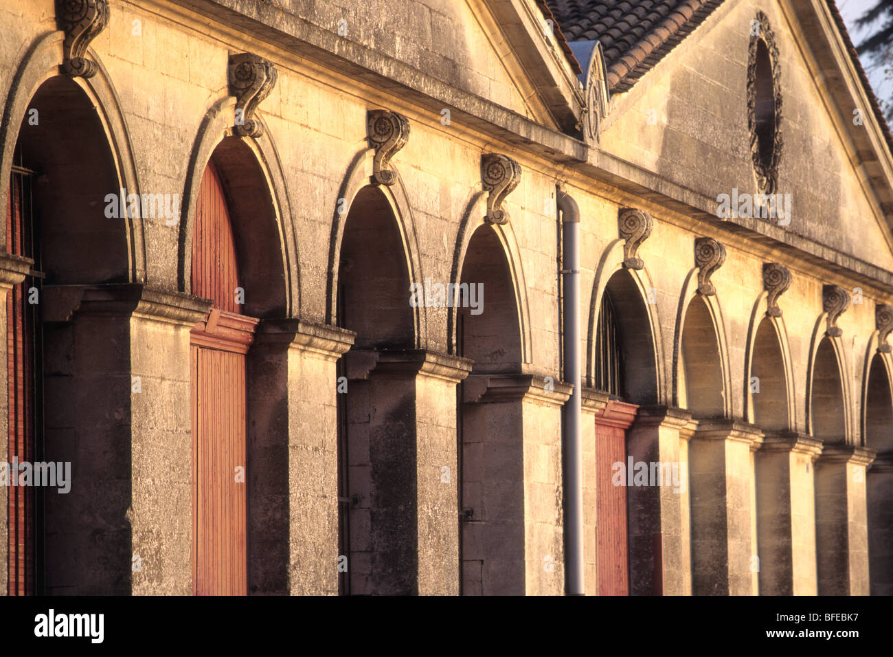 France Aquitaine Gironde Libourne ( 33 ) le long de l'entrepôt Dordogne Banque D'Images