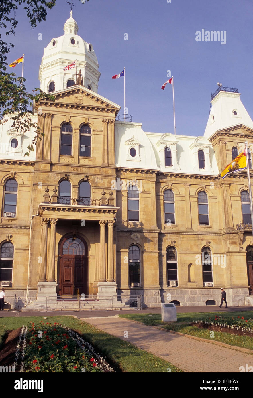 Édifice de l'Assemblée législative, à Fredericton, Nouveau-Brunswick, Canada Banque D'Images